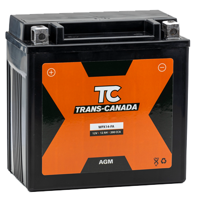 WPX14-FA Battery MOTO 12V 12AH (Factory Activated)