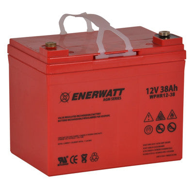 Enerwatt WPHR12-38 BATT AGM 12V 38AH HIGH RATE - I&M Electric