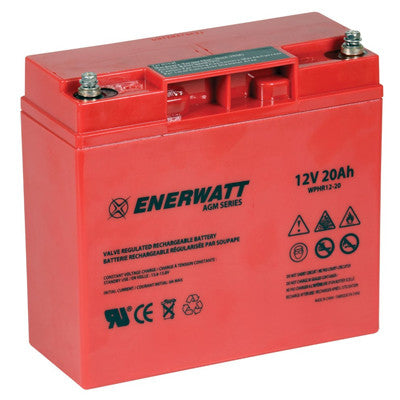 Enerwatt WPHR12-20 BATT AGM 12V 20AH HIGH RATE - I&M Electric