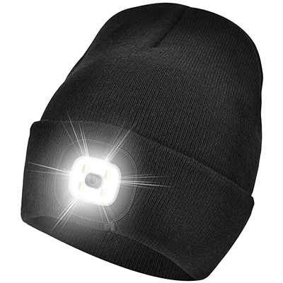 Winter Knit USB Rechargeable Unisex LED Beanie Hat