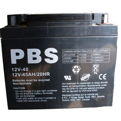 SLA BATTERY 12V-40 AH - I&M Electric