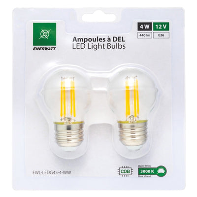 LED Light Bulbs 12V 4W Warm White - 2pk - I&M Electric