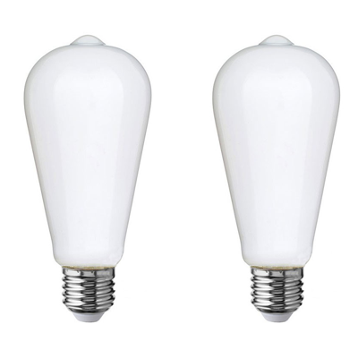 EWL-LEDST64-8-WWM FILAMENT BULB LED ST64 12V 8WATT WWM (2 Pack)