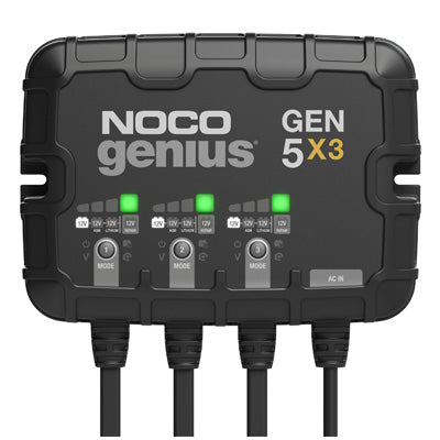 NOCO Genius GEN5X3  12V 3-Bank, 15-Amp On-Board Battery Charger
