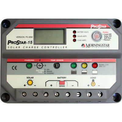 Morningstar ProStar PS-15M Controller 15 Amp with digital display - I&M Electric