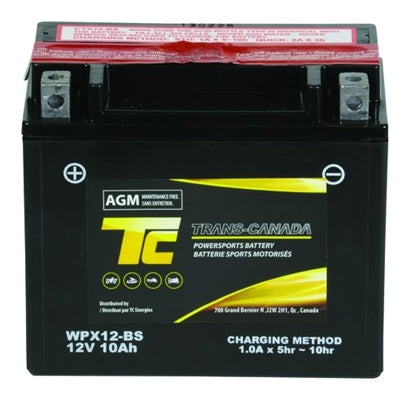 WPX12-BS ATV/Motorcycle Battery 12V 10Ah - I&M Electric