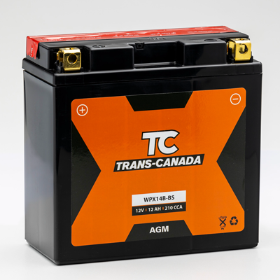 WPX14B-BS Battery MOTO 12V 13A