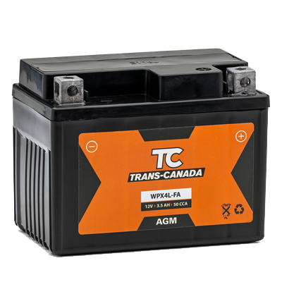 WPX4L-FA Battery MOTO 12V 3.5AH (Factory Activated)