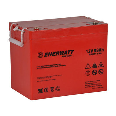 Enerwatt WPHR12-88 BATT AGM 12V 88AH HIGH RATE - I&M Electric